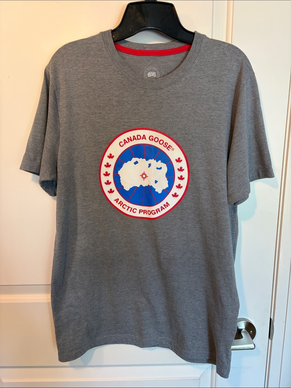 Canada Goose Gray Short Sleeve Logo Tee